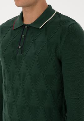 Erkek Koyu Yeşil Kazak - 50308307014