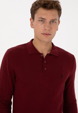 Erkek Bordo Basic Kazak - 50307799056