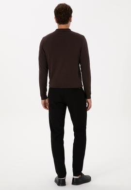 Erkek Siyah Jogger Fit Kanvas / Chino Pantolon - 50311905029