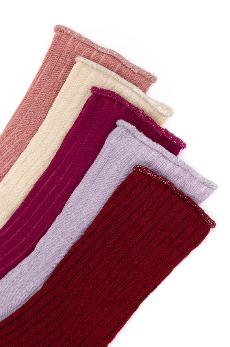 Kadın Koyu Frambuaz Çorap