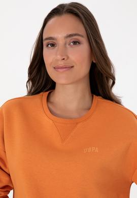 Kadın Bakır Şardonlu Bisiklet Yaka Basic Sweatshırt - 50313586109