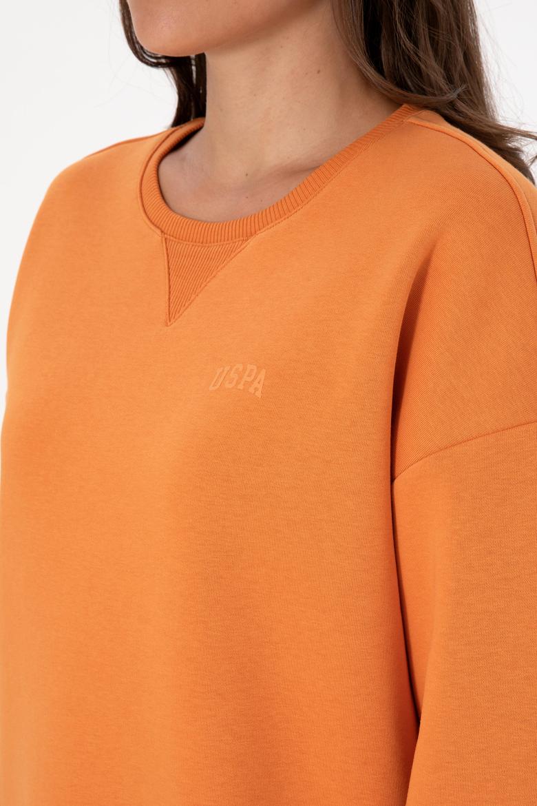 Kadın Bakır Şardonlu Bisiklet Yaka Basic Sweatshırt - 50313586109