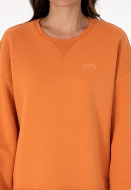 Kadın Bakır Şardonlu Bisiklet Yaka Basic Sweatshırt - 50313586109