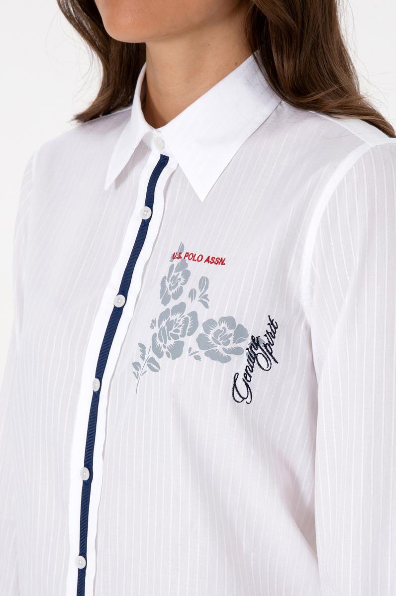 Kadın Beyaz Uzun Kollu Gömlek