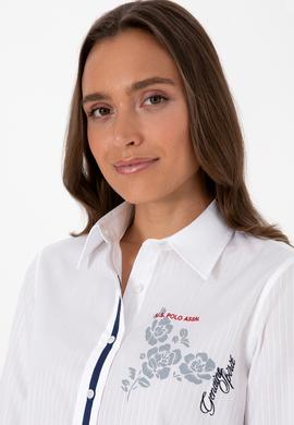 Kadın Beyaz Uzun Kollu Gömlek - 50316397002