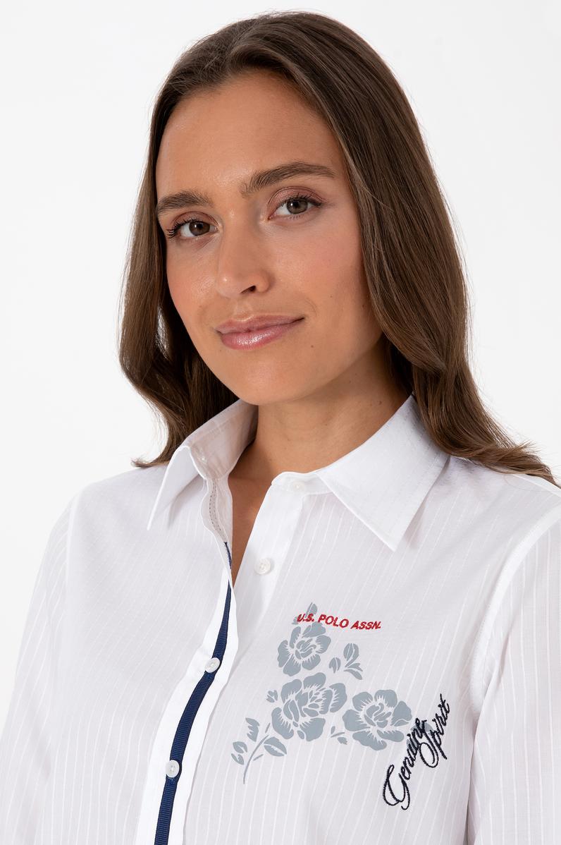 Kadın Beyaz Uzun Kollu Gömlek