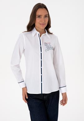 Kadın Beyaz Uzun Kollu Gömlek - 50316397002