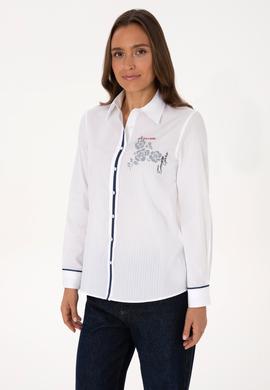 Kadın Beyaz Uzun Kollu Gömlek - 50316397002