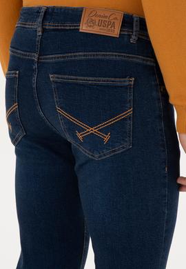 Erkek Koyu Mavi Slim Fit Jean Pantolon - 50316544023