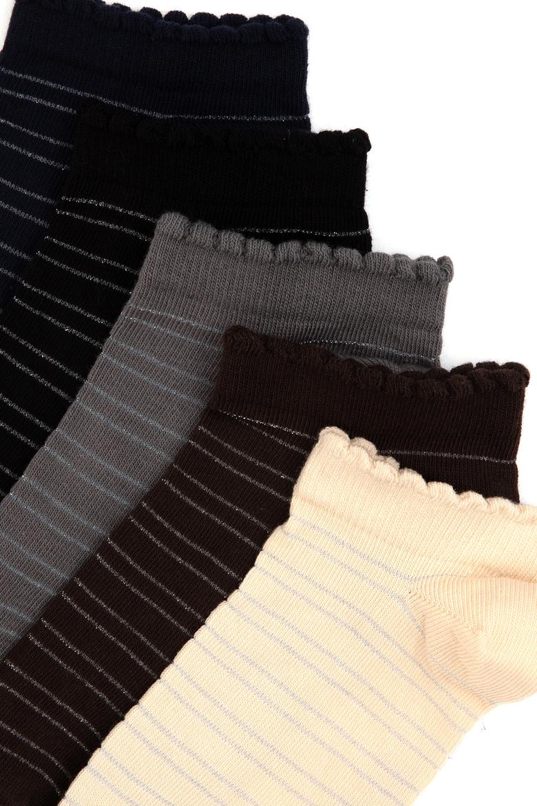 Kadın 5'li Patik Çorap - 50316233001