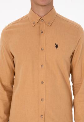 Erkek Camel Uzun Kollu Basic Gömlek - 50316721087