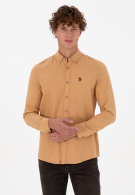 Erkek Camel Uzun Kollu Basic Gömlek - 50316721087