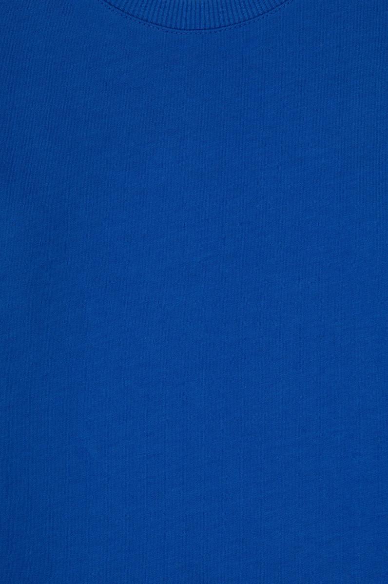 Erkek Çocuk Mavi Basic Bisiklet Yaka Sweatshirt