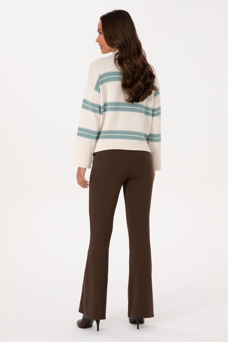 Kadın Kahverengi Tayt - 50314178024