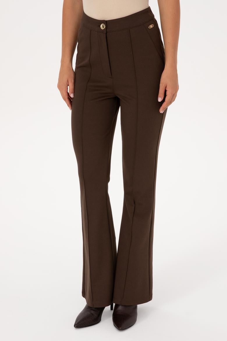 Kadın Kahverengi Tayt - 50314178024