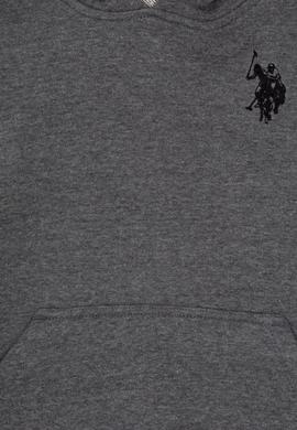 Erkek Çocuk Antrasit Melanj Basic Kapüşonlu Sweatshirt - 50313980031