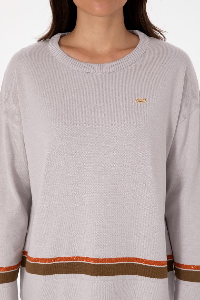 Kadın Taş Bisiklet Yaka Kazak - 50314598008