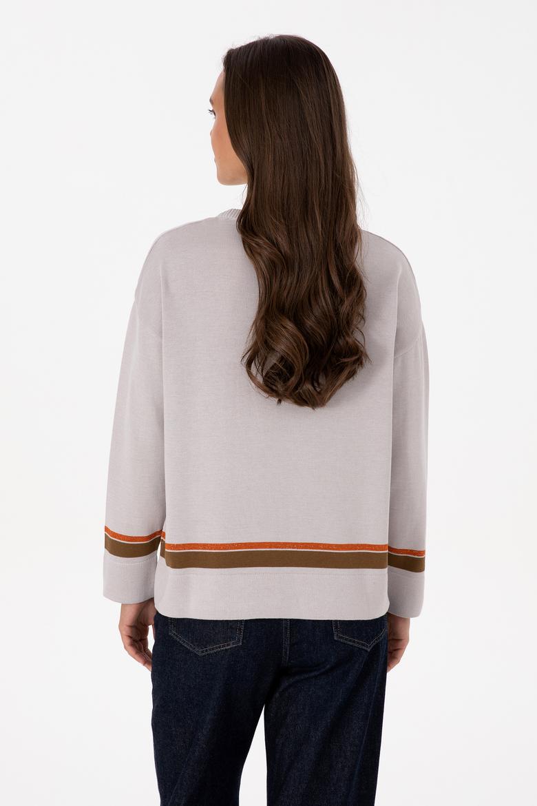 Kadın Taş Bisiklet Yaka Kazak - 50314598008