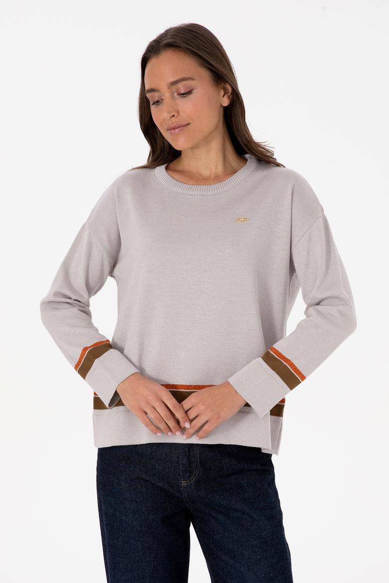 Kadın Taş Bisiklet Yaka Kazak - 50314598008