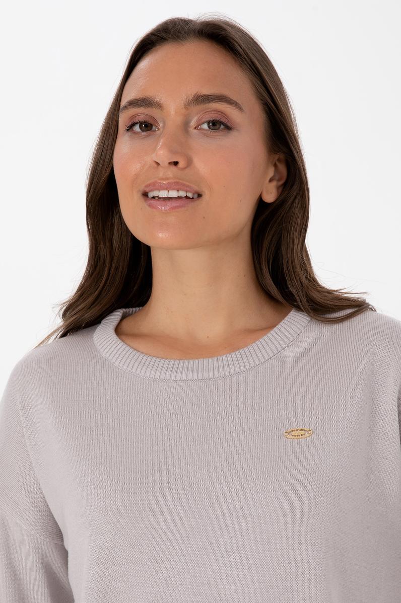 Kadın Taş Bisiklet Yaka Kazak