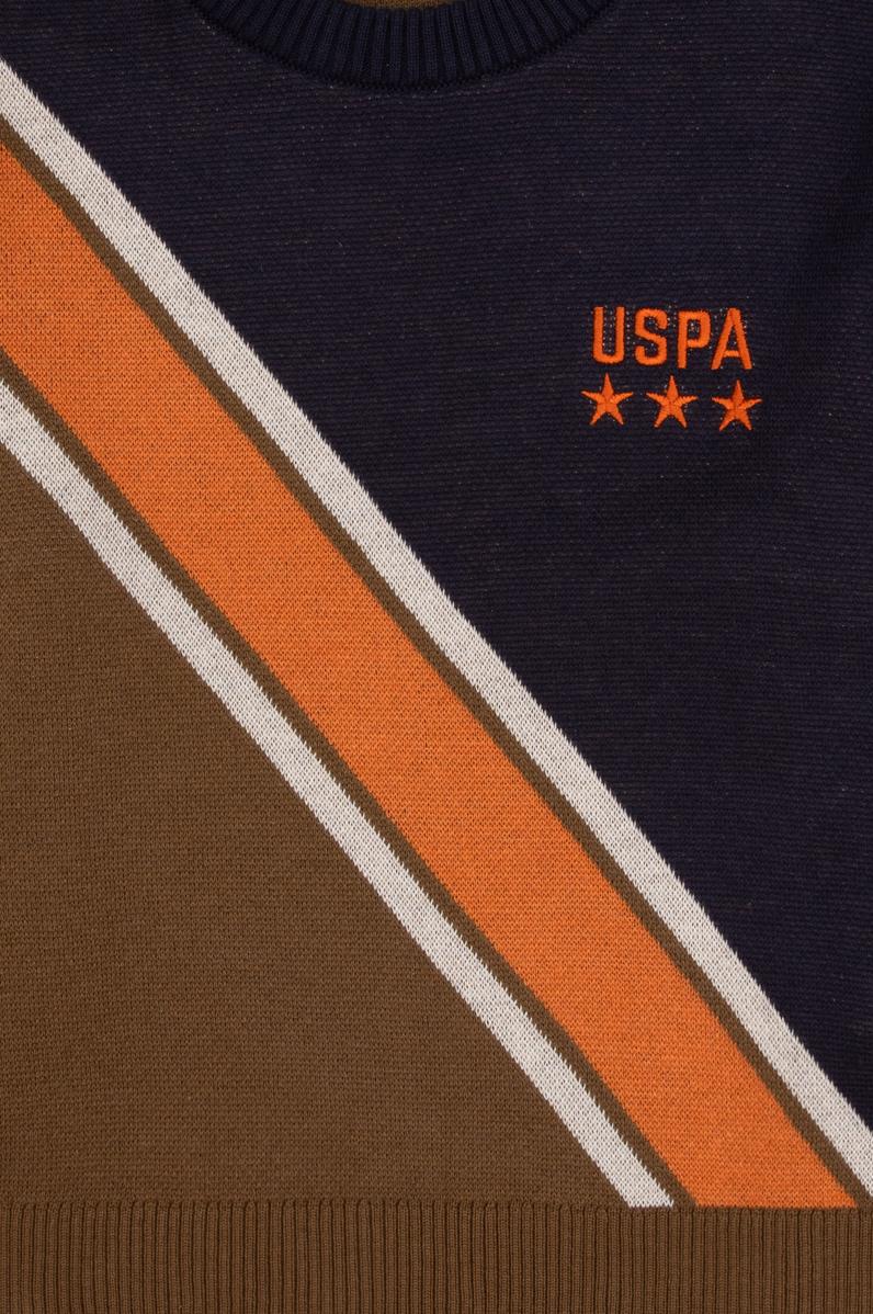 Erkek Çocuk Lacivert Bisiklet Yaka Kazak