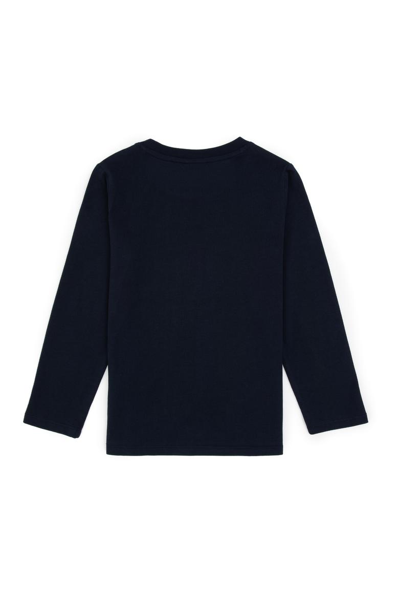 Erkek Çocuk Lacivert Bisiklet Yaka Süprem Sweatshirt - 50316535001