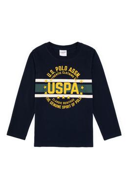 Erkek Çocuk Lacivert Bisiklet Yaka Süprem Sweatshirt - 50316535001