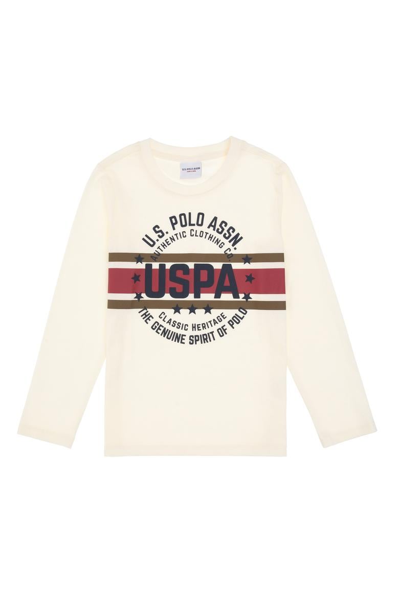 Erkek Çocuk Krem Bisiklet Yaka Süprem Sweatshirt - 50316535018