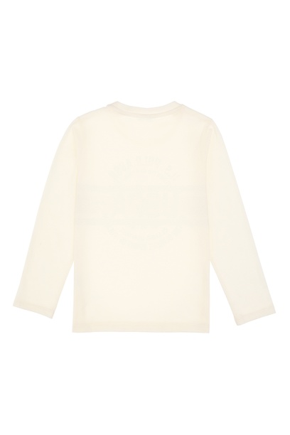Erkek Çocuk Krem Bisiklet Yaka Süprem Sweatshirt
