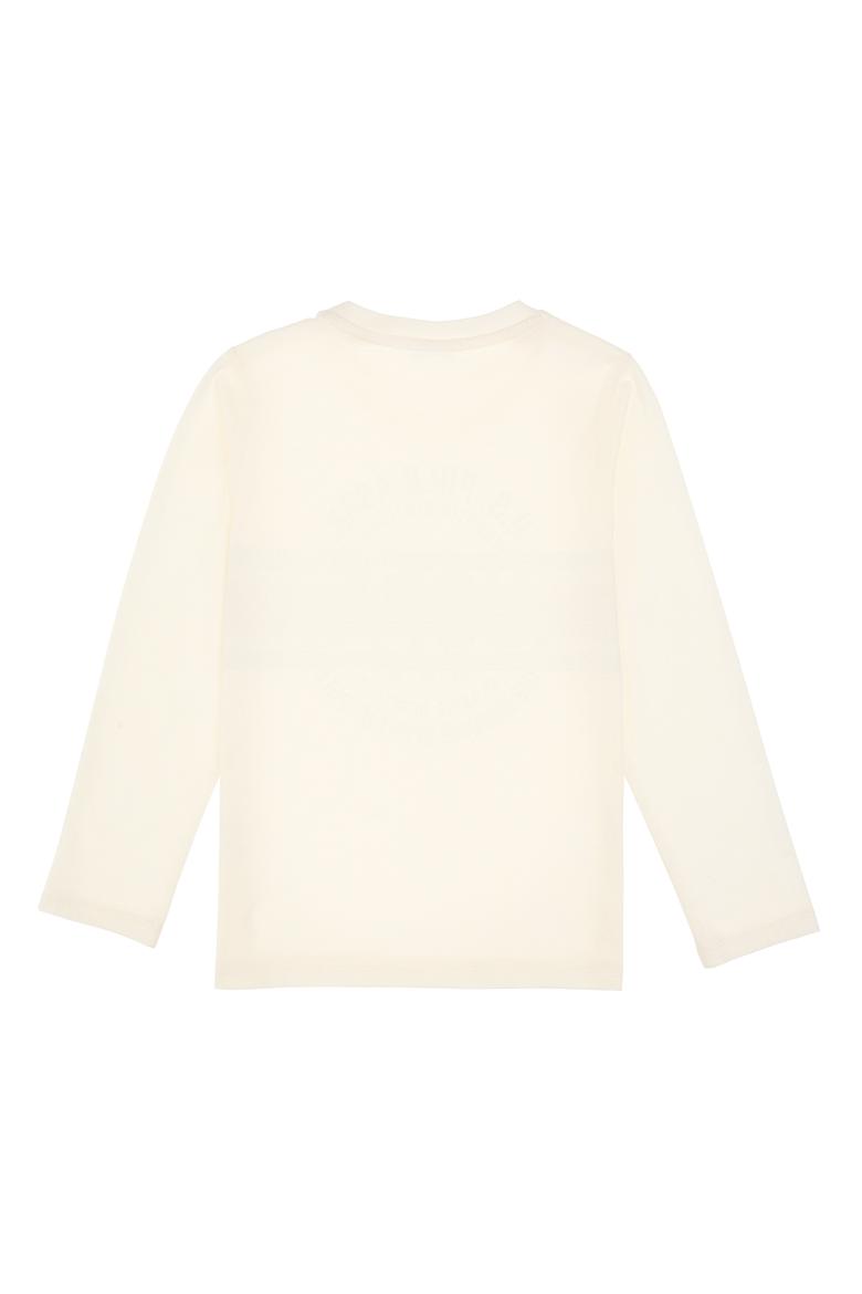 Erkek Çocuk Krem Bisiklet Yaka Süprem Sweatshirt - 50316535018