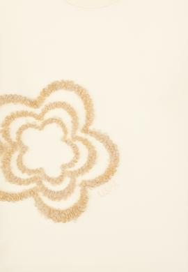 Kız Çocuk Krem Bisiklet Yaka Sweatshirt - 50317921017