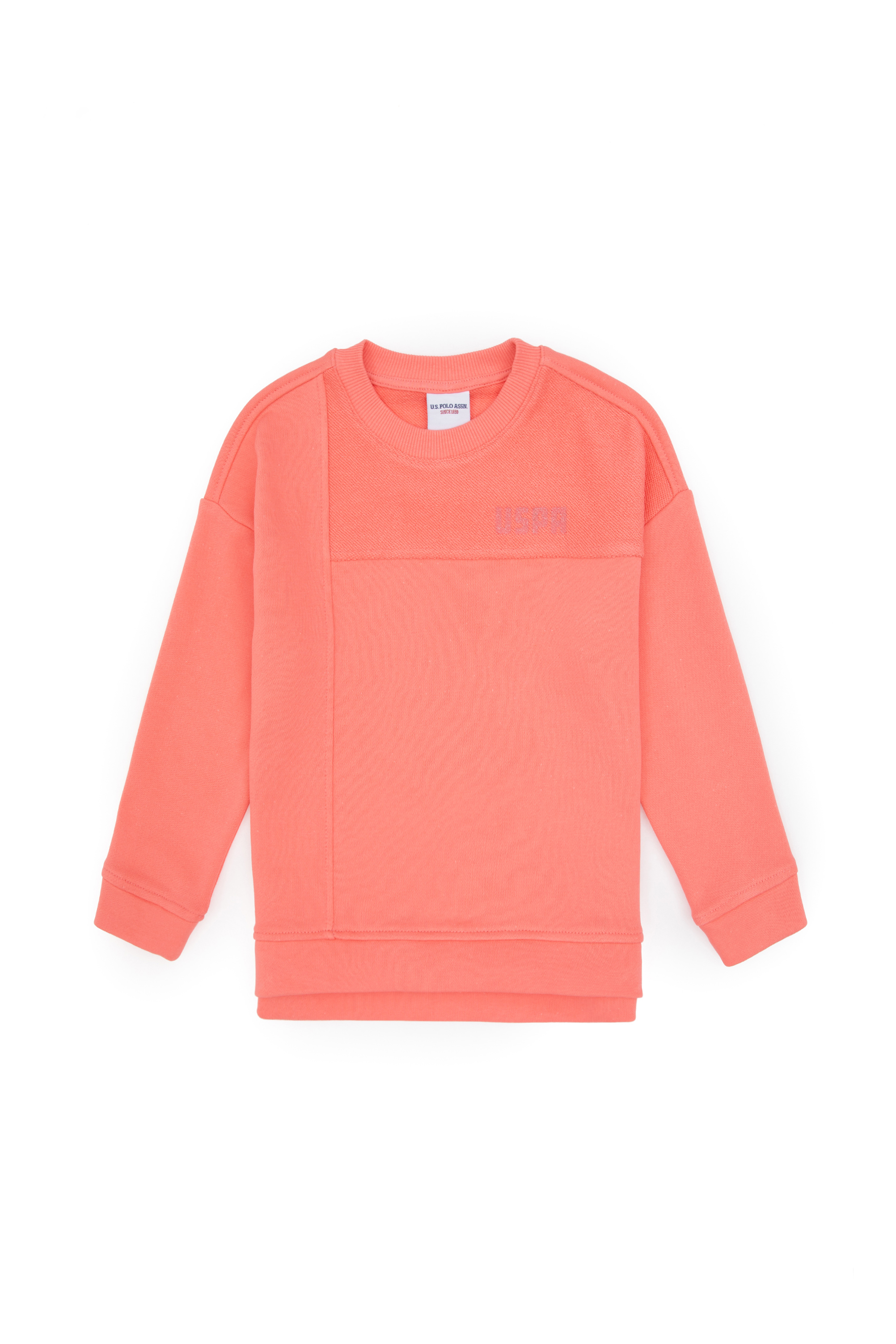 سویشرت یقه گرد نئونی ریلکس دخترانه یو اس پولو | U.S. Polo Assn. - تصویر 4