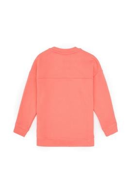 Kız Çocuk Neon Pembe Bisiklet Yaka Sweatshirt - 50317991022