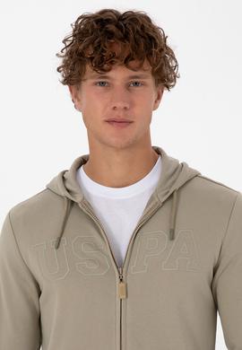 Erkek Açık Haki Örme Hırka - 50313719081