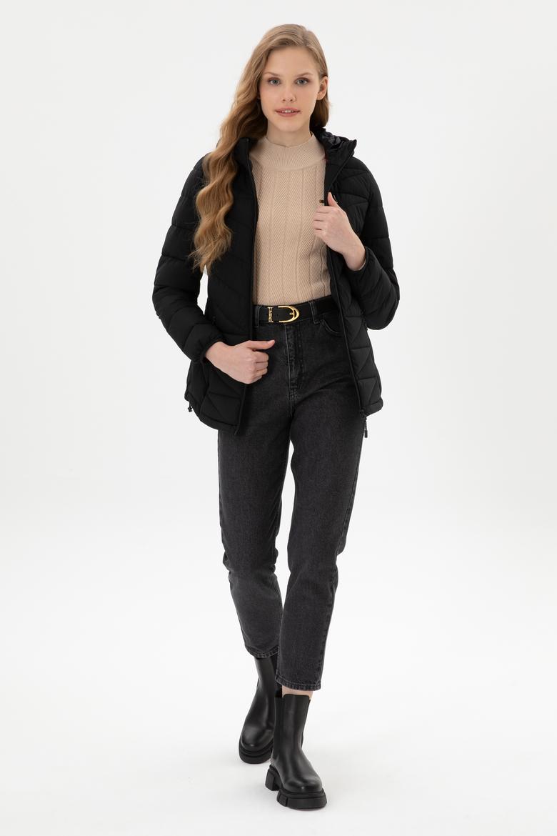 Kadın Siyah Mont - 50312004011