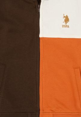 Erkek Çocuk Kahverengi Fermuarlı Kapüşonlu Sweatshirt - 50316427022