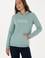 Kadın Mint Şardonlu Kapüşonlu Basic Sweatshirt