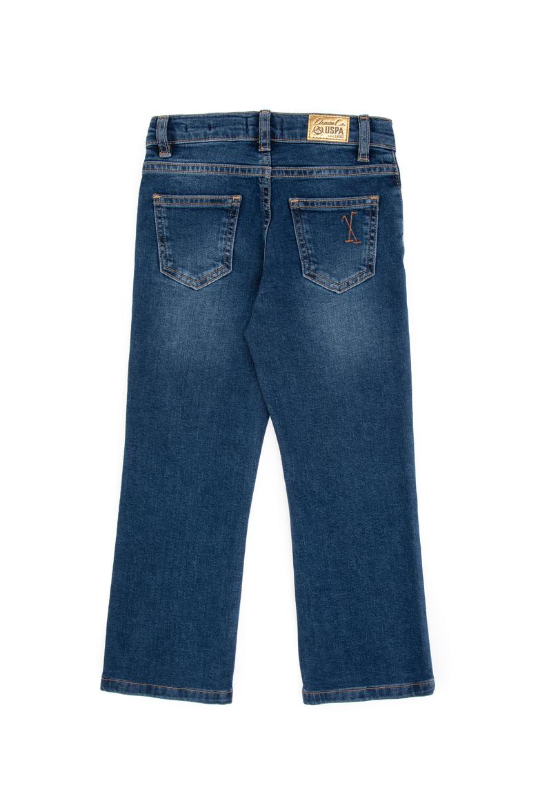 Kız Çocuk Mavi Slim Flare Fit Jean Pantolon - 50317872009