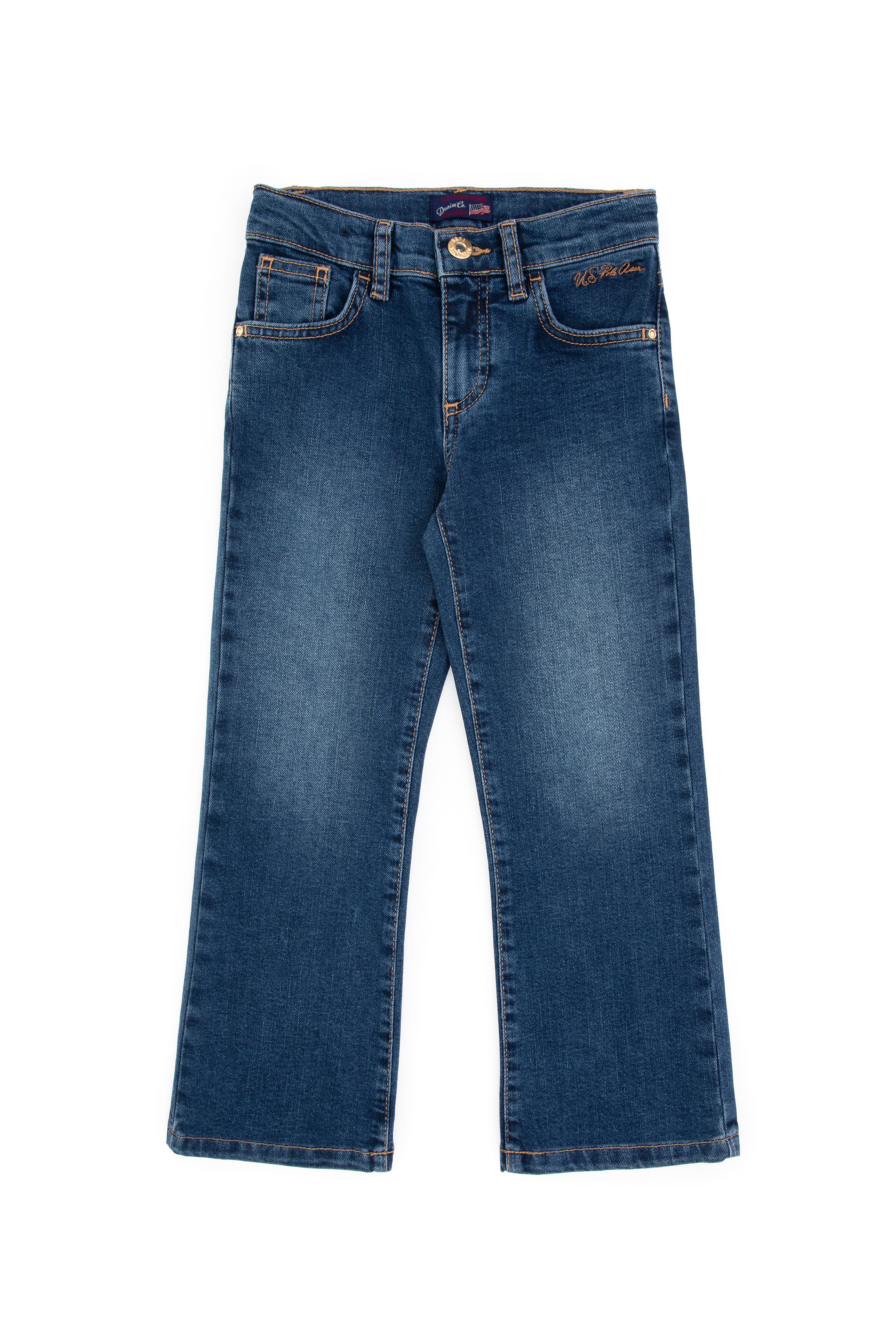 Kız Çocuk Mavi Slim Flare Fit Jean Pantolon