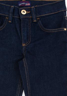 Kız Çocuk Koyu Mavi Slim Fit Jean Pantolon - 50317873009