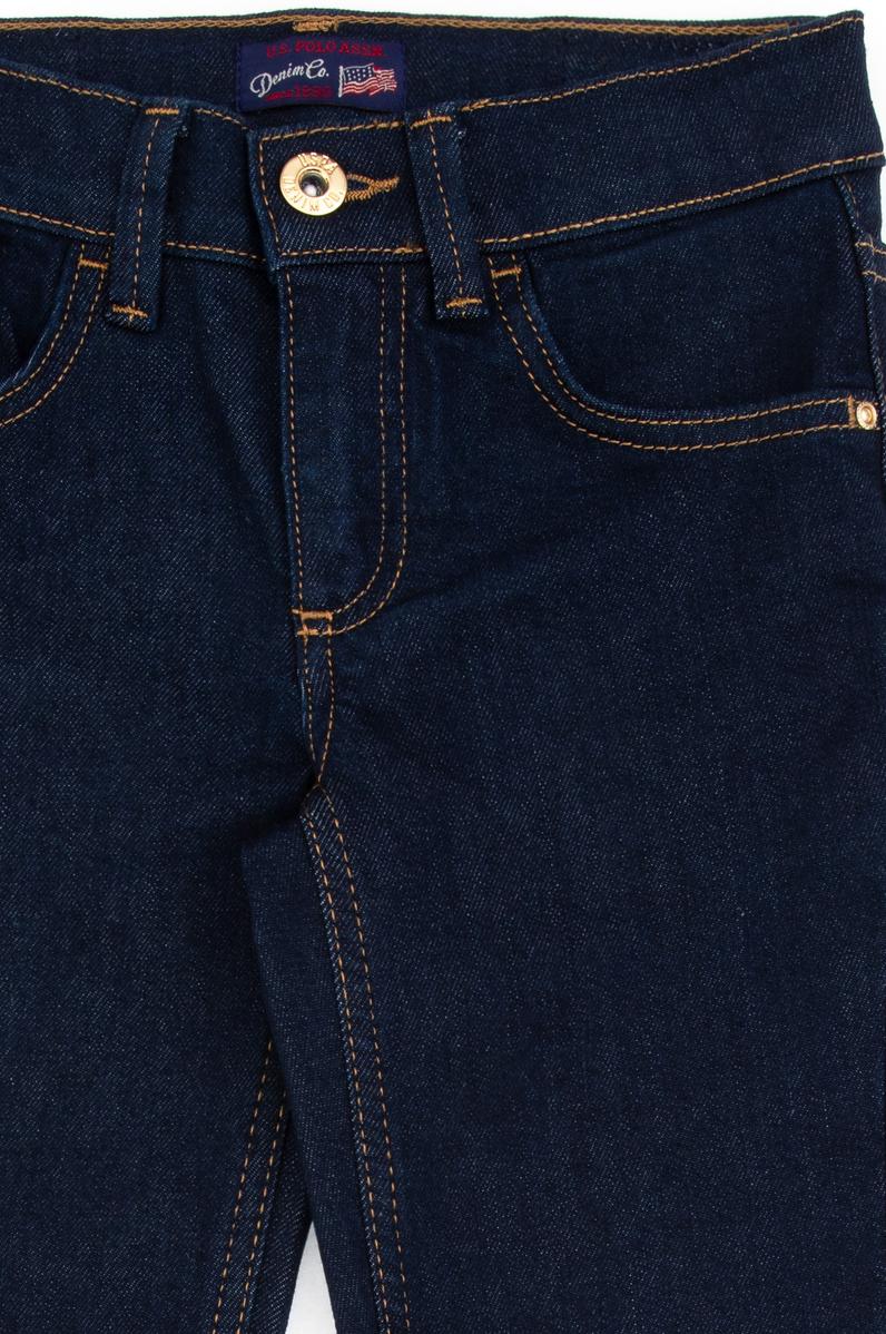 Kız Çocuk Koyu Mavi Slim Fit Jean Pantolon