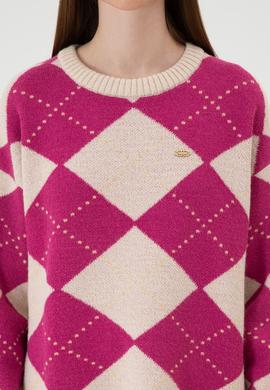 Kadın Krem Bisiklet Yaka Kazak - 50314665013