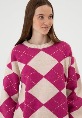 Kadın Krem Bisiklet Yaka Kazak - 50314665013