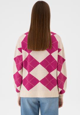 Kadın Krem Bisiklet Yaka Kazak - 50314665013