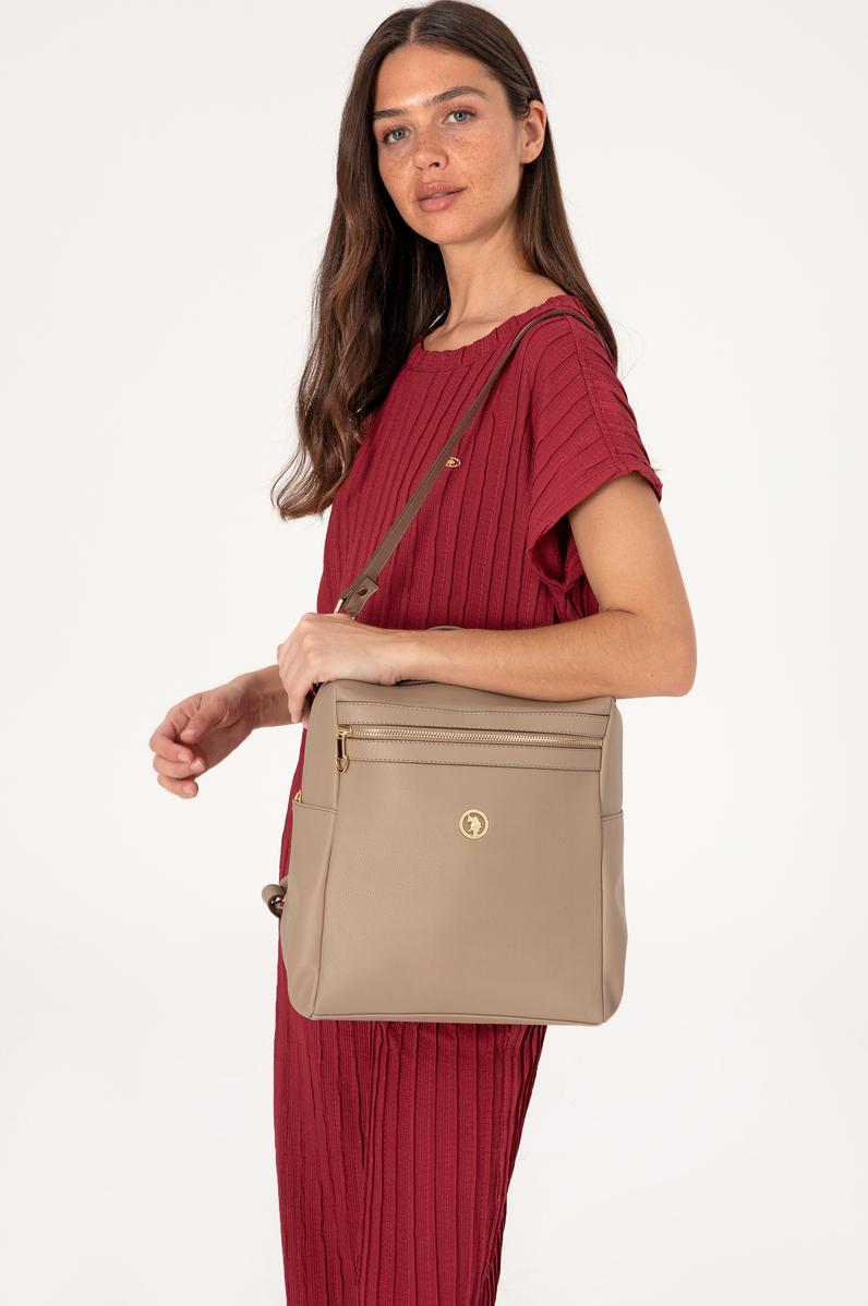 Kadın Vizon Çift Askılı Sırt Çantası