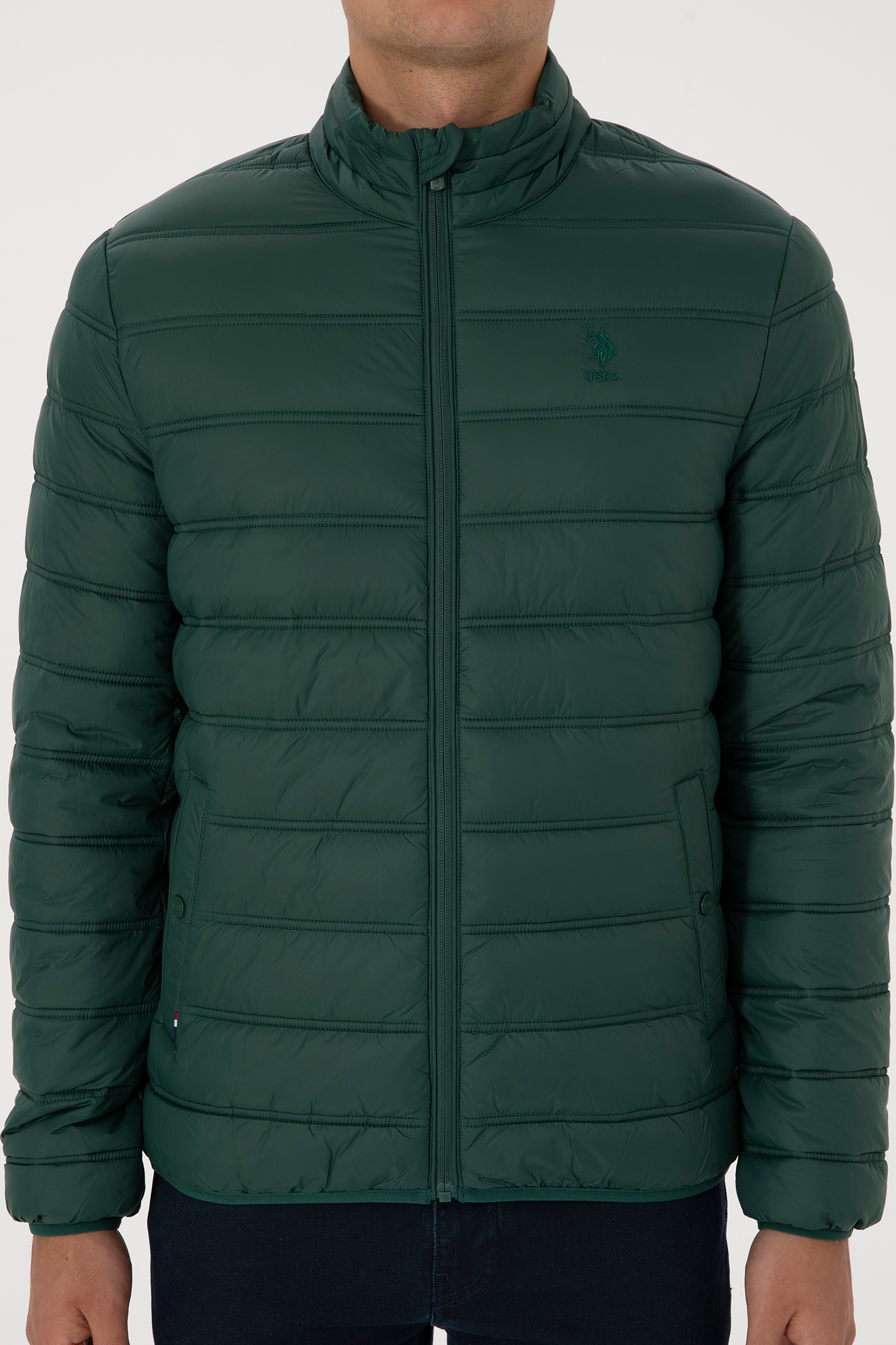 Erkek Koyu Yeşil Mont - Image 6