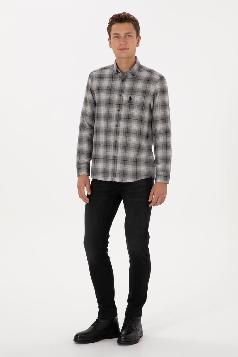 Erkek Siyah Uzun Kollu Gömlek - 50308583007