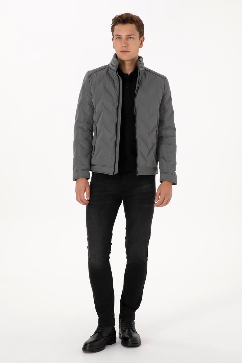 Erkek Gri Mont - 50310209056