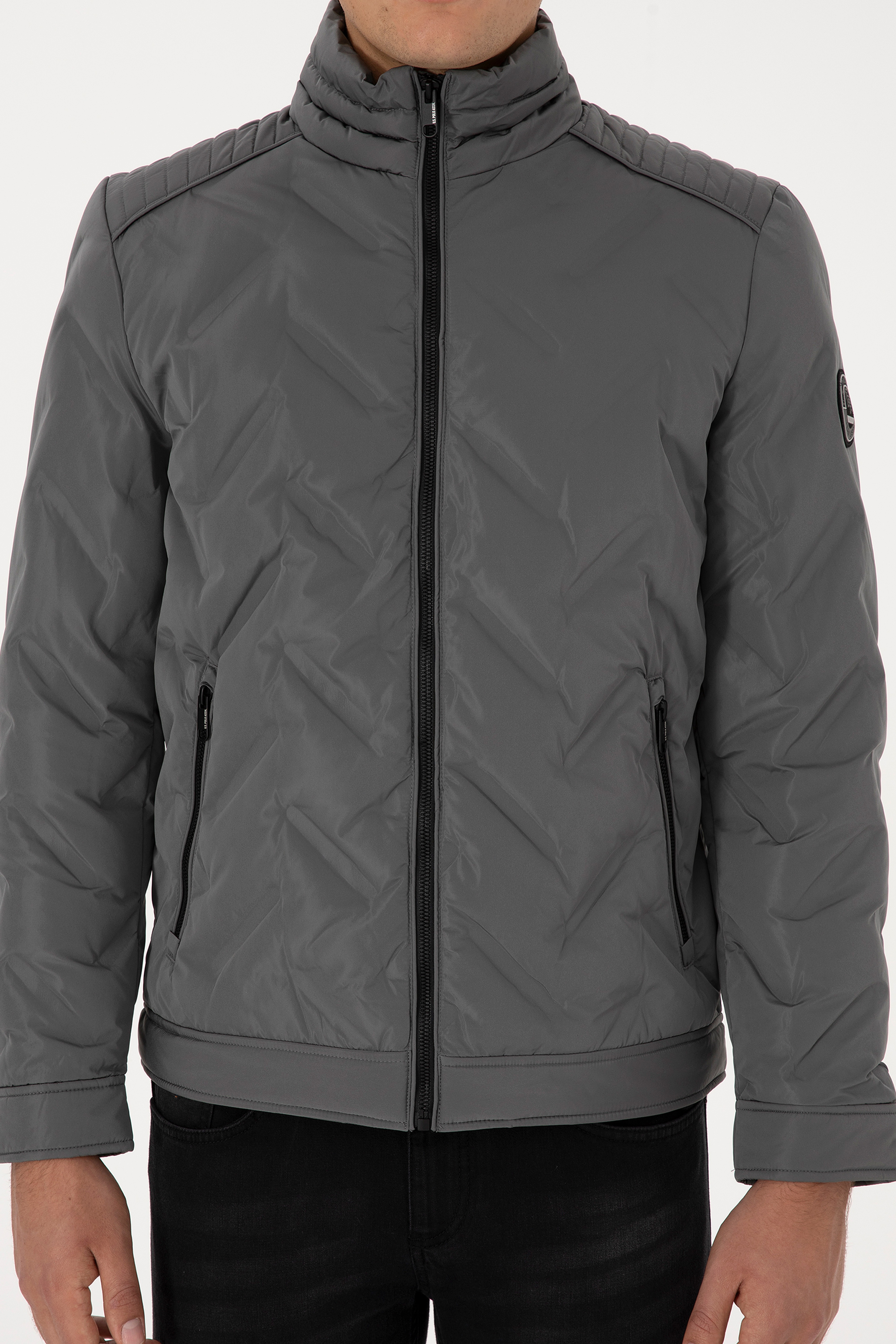 Erkek Gri Mont - Image 6