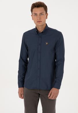 Erkek Açık Lacivert Uzun Kollu Gömlek - 50308252001
